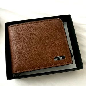 Calvin Klein leather wallet (brand new)